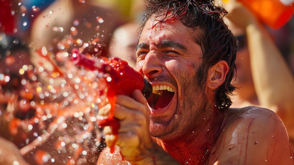 haro wine fight festival ovago