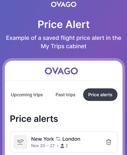 flight price alerts ovago