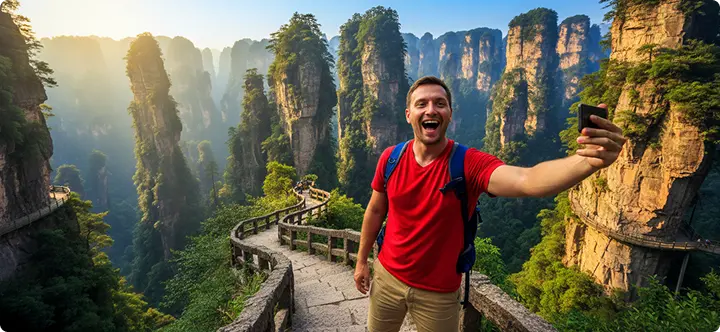 zhangjiajie flights ovago