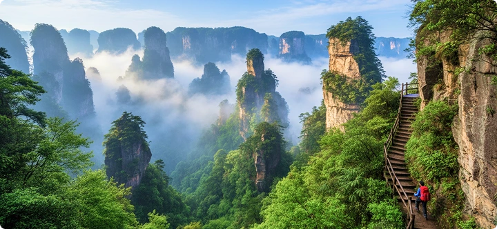 zhangjiajie national forest park china ovago