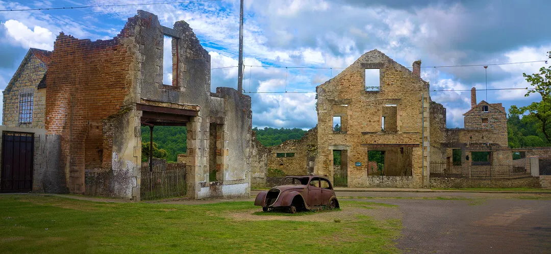 dark tourism oradour sur glane france ovago