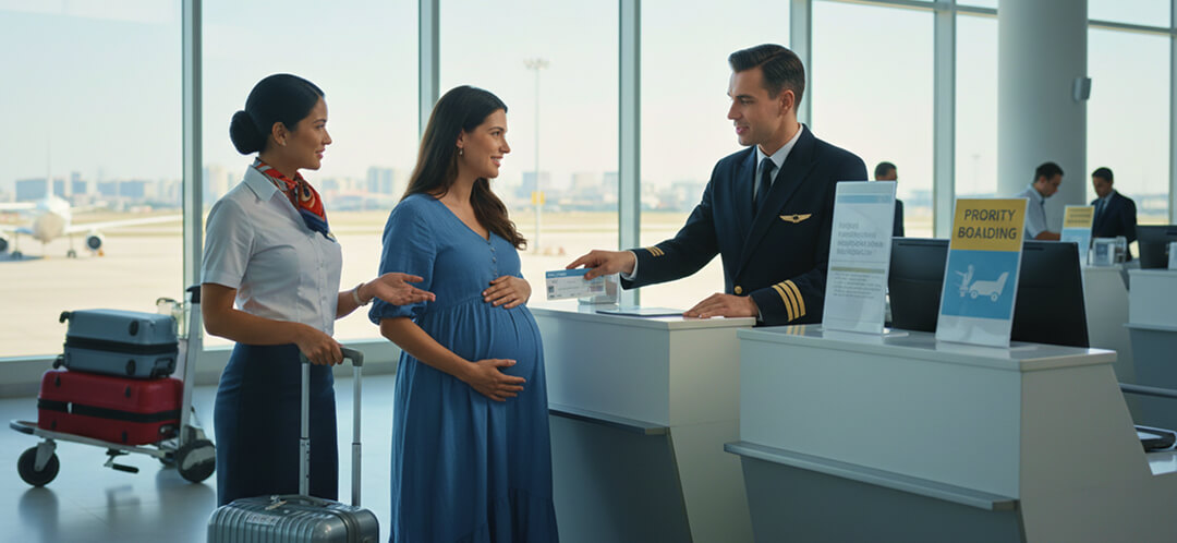 airline check in pregnancy policy verification ovago