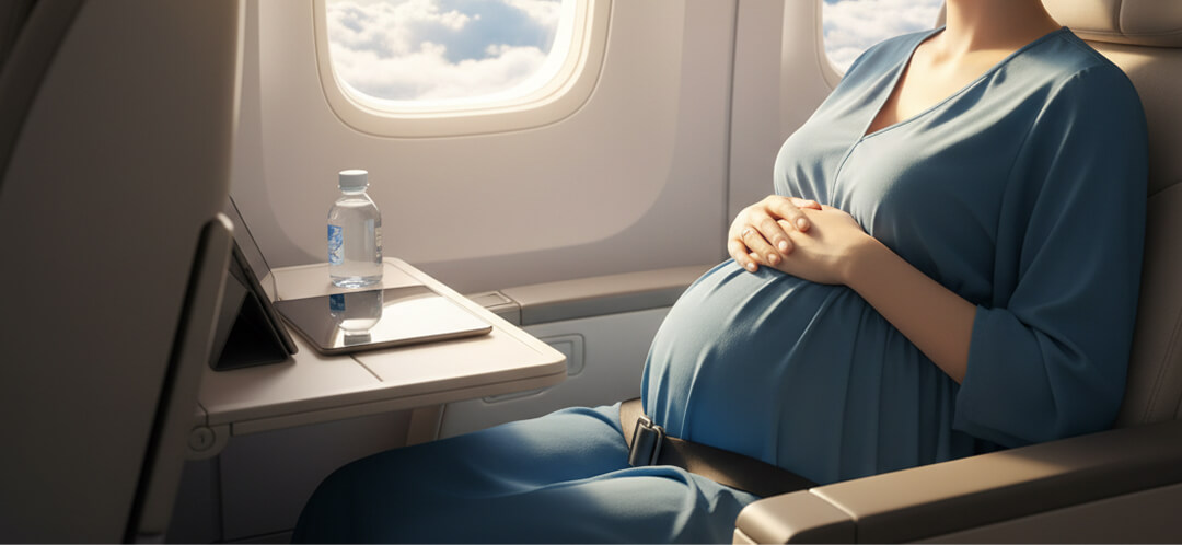 airplane seatbelt position pregnancy safe ovago