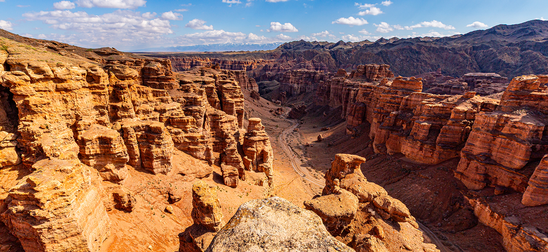 charyn canyon valley of castles rock formations kazakhstan ovago