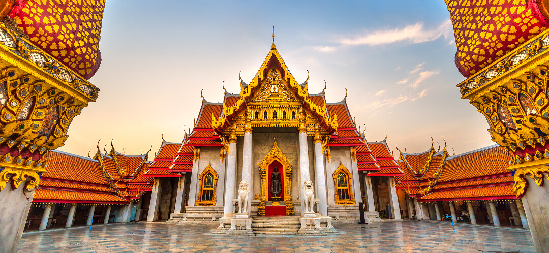 wat benchamabophit bangkok thailand marble temple golden architecture travel