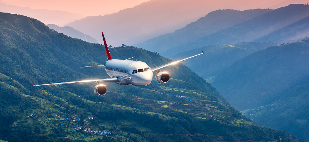domestic and international air travel costs