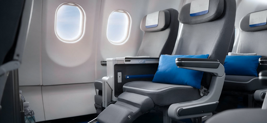 premium economy reclining seat