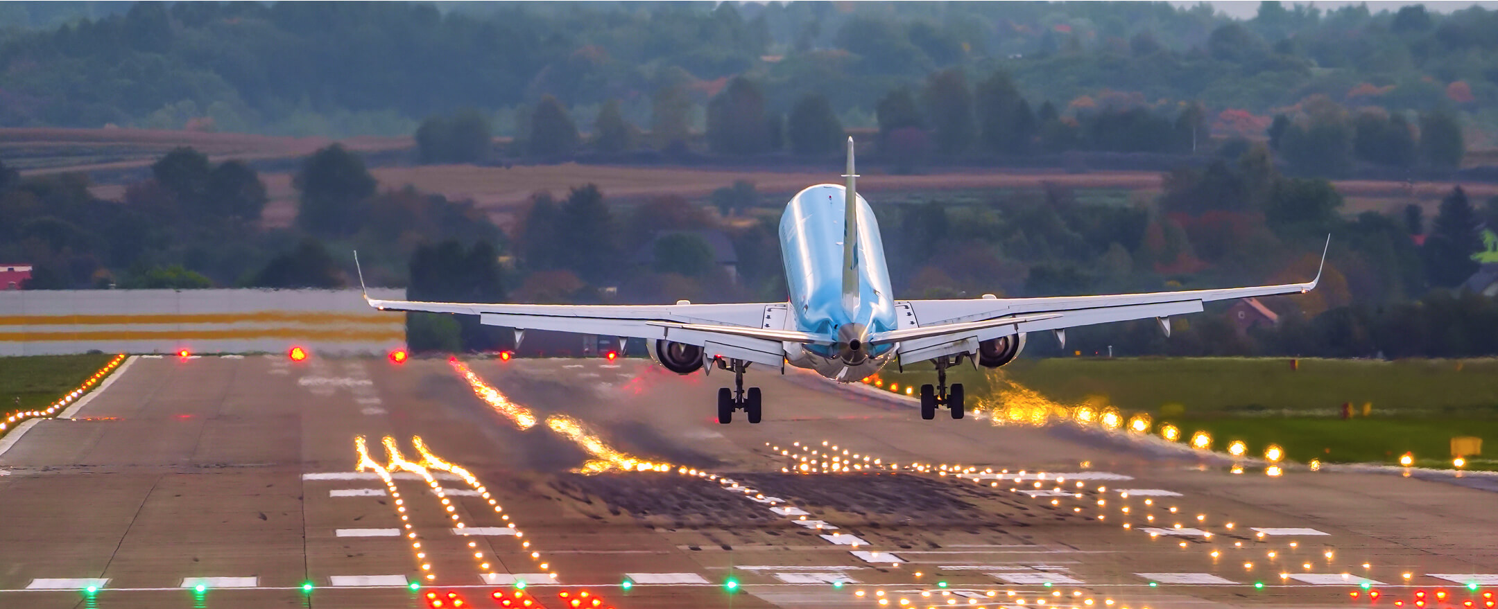 airplane taking off on runway amid rising flight prices